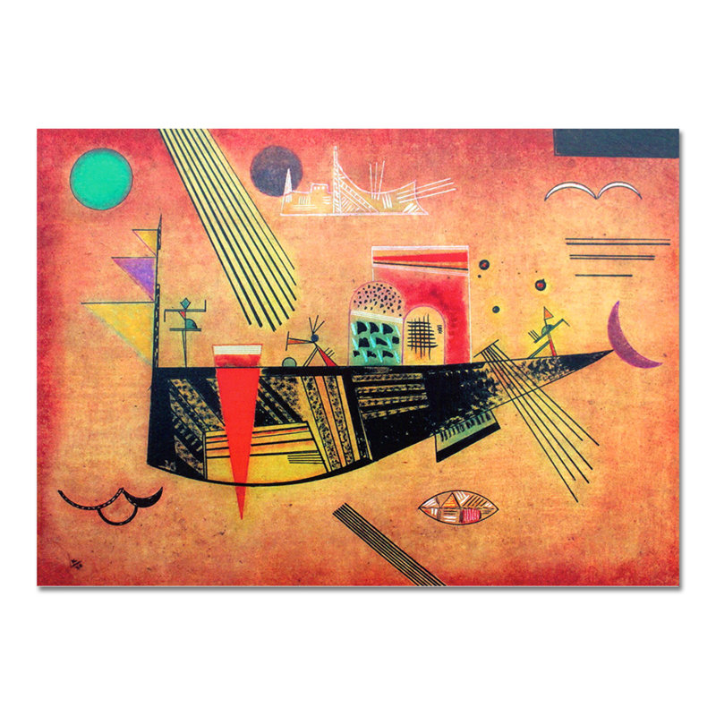 Capriccioso by Wassily Kandinsky - Rectangle Print on Canvas, 100cm H x 140cm W