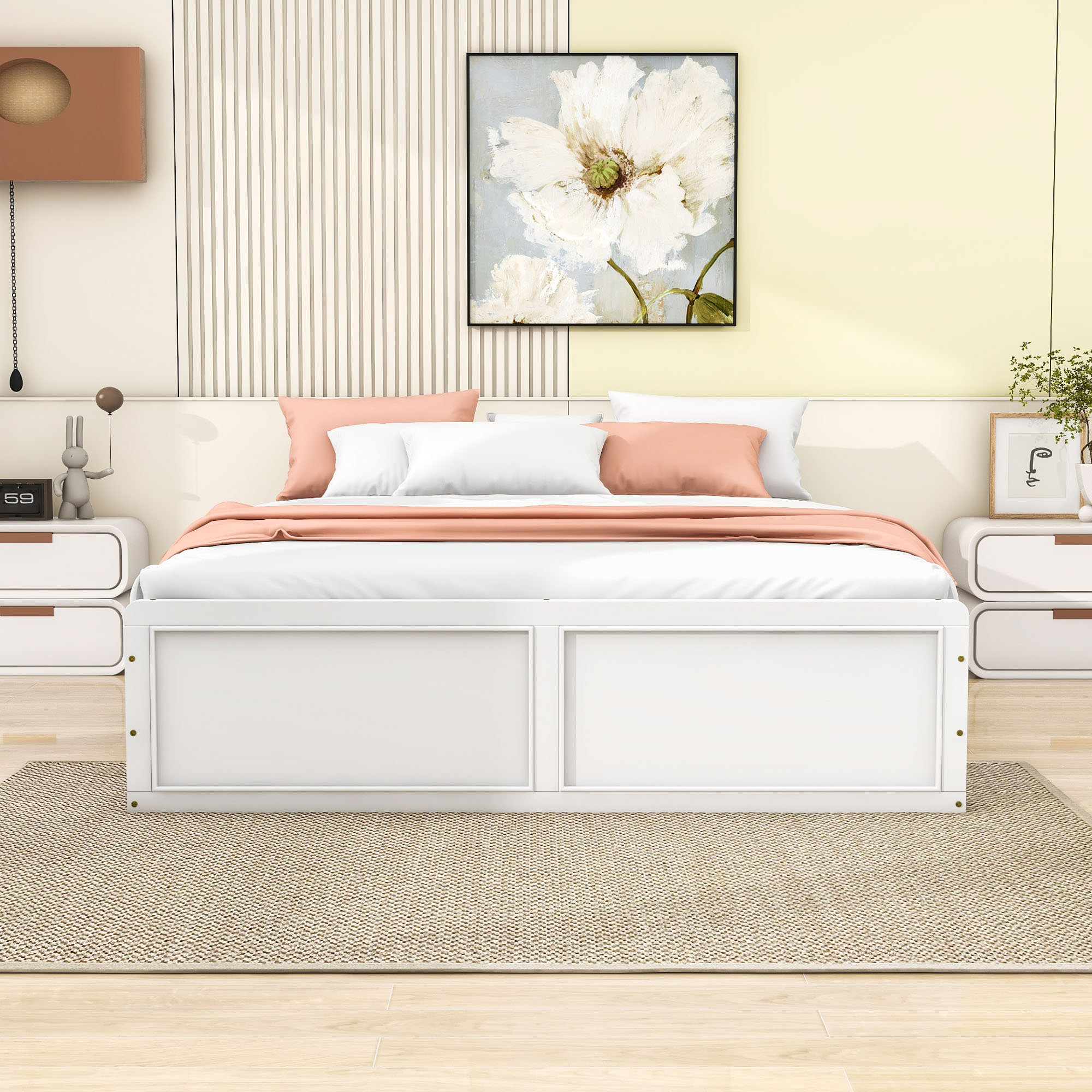 Lark Manor Queen Six Drawers Wood Platform Bed - Wayfair Canada