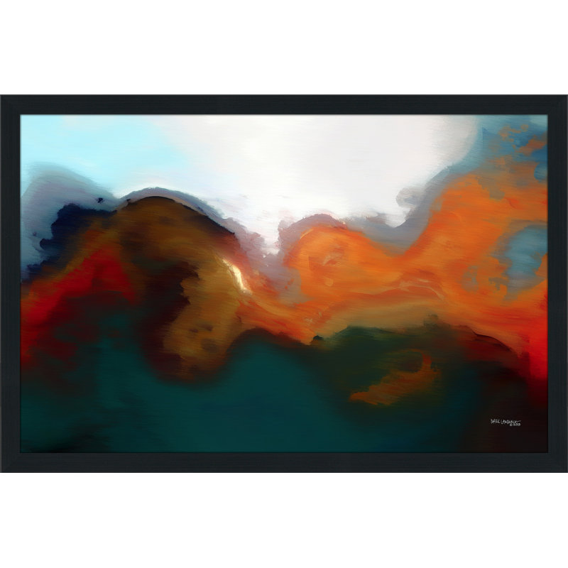 " I Will Not Fear " by Mark Lawrence, 21.5" H x 27.5" W x 0.75" D, Espresso Framed