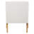 Eriks White Fabric Accent Chair
