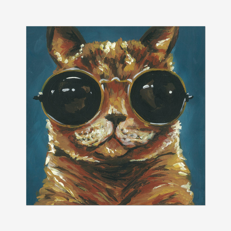 Dapper Animal I by Jennifer Rutledge - Painting, 76cm H x 76cm W, Paper Print