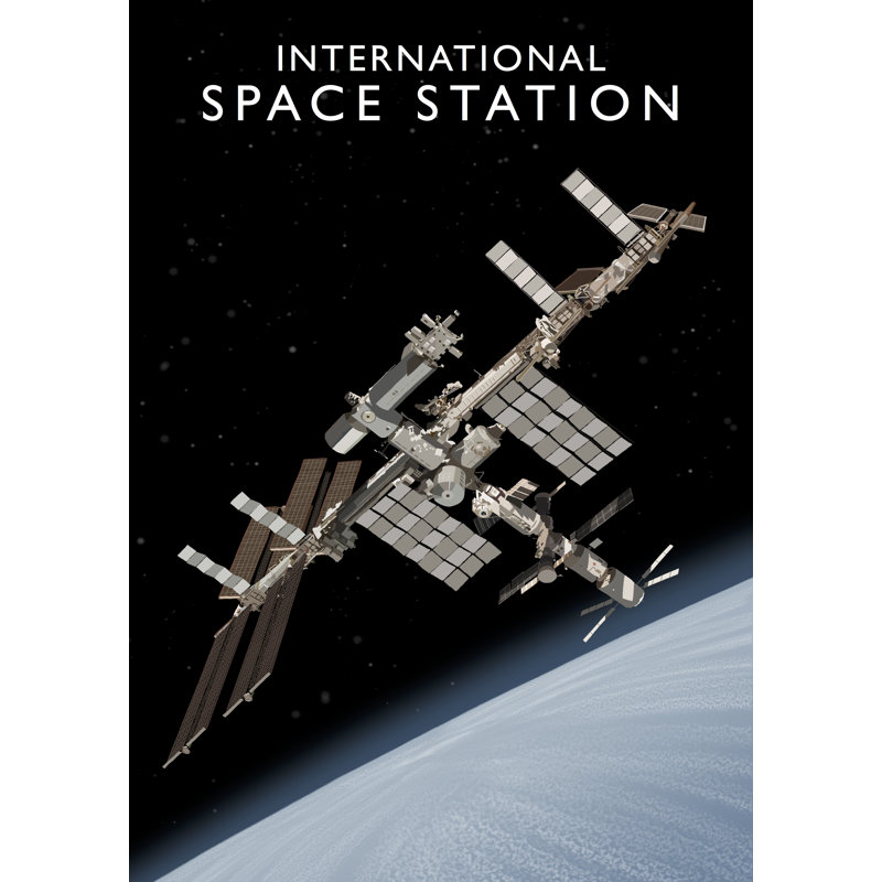 International Space Station - Print, No Frame, 40 cm H x 30 cm W x 1 cm D