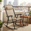 Ensemble de 2 chaises berçantes pliantes pour le patio-1277165552