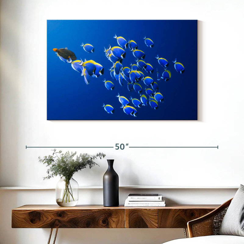 Brampt Underwater Blue Tangs, 26" H x 39" W