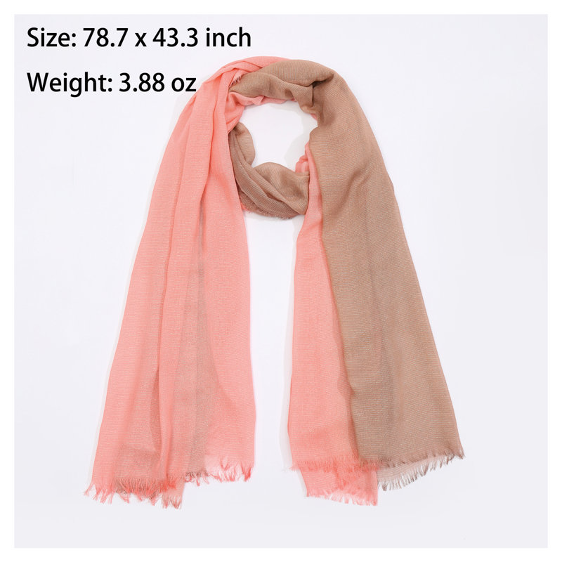 Lightweight Polyester Scarf, Soft & Breathable Shawl, Perfect for Spring/Summer, Versatile Travel & Evening Wrap, Fashionable & Comfortable