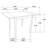 Cappuccino Dining Table with Drop Extension Leaf