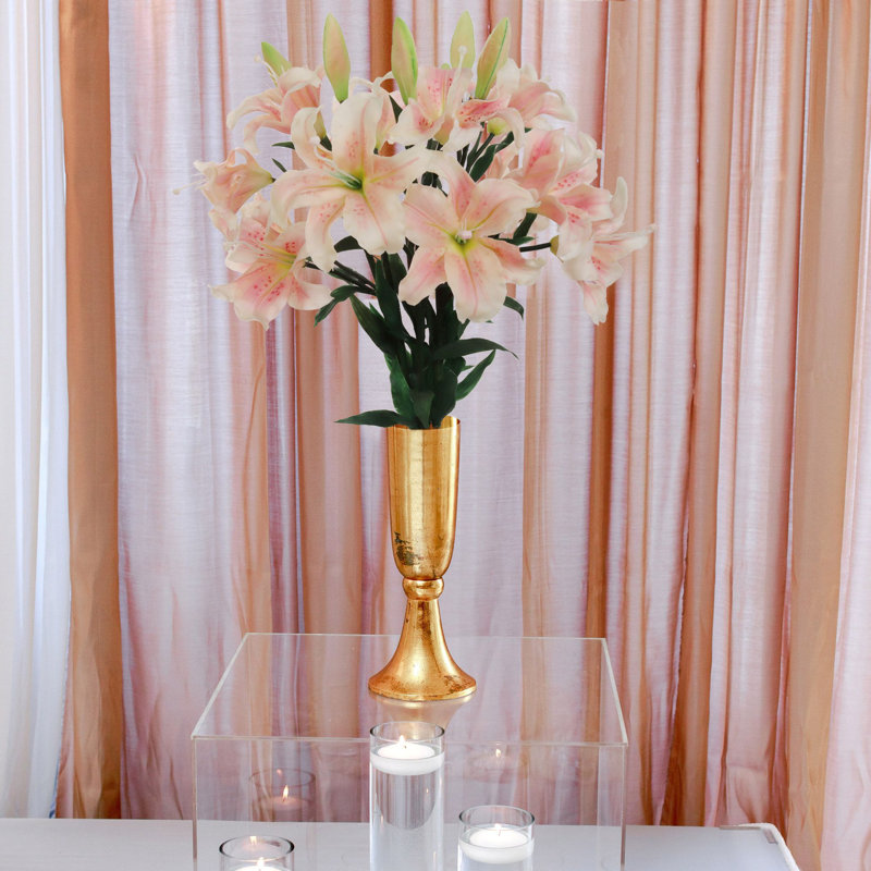 Tige de lys, Rose / blanc