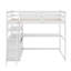 Lit mezzanine simple avec bureau et tablettes-118032024-118032025