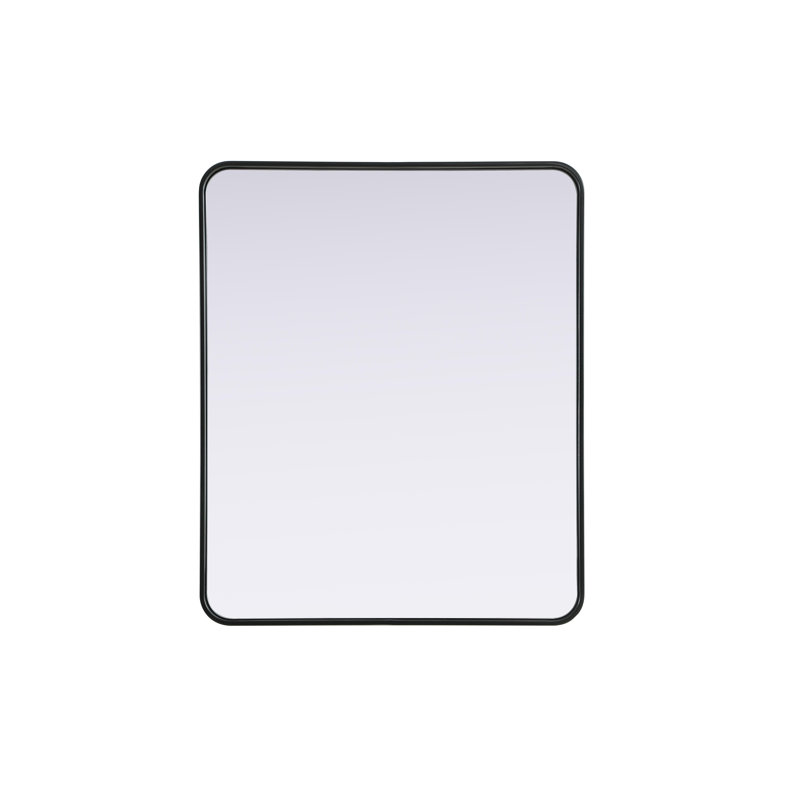 Erath Contour Metal Mirror, 36" x 30", Black