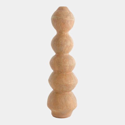 Sculpture Totem Marcel - beige H 60 po x l 18 po x P 18 po