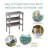 30″x14.5″×35.5″ Potting Table w/Metal Tabletop, 3 Layers Outdoor Work Bench w/Hook for Garden, Solid Wood Workstation for Garage-816976545