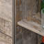 Buffet de cuisine autoportant rustique avec huche, armoire de rangement pour garde-manger avec porte de grange coulissante, tablette réglable-1936755851