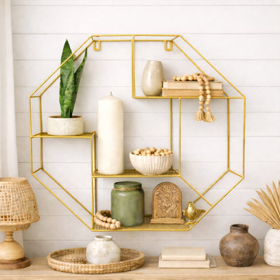 Ian 4 Piece Octagon Accent Shelf