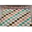 Tapis de couloir damier marocain en laine noué à la main 3 x 13