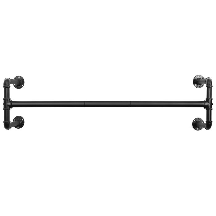 Sand & Stable Holms 43.3'' Metal Wall Mounted Clothes Rack & Reviews ...