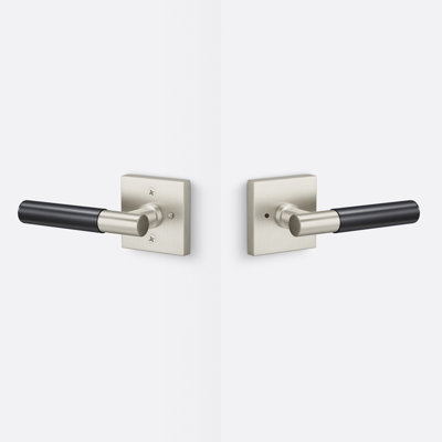 Aspra Square Privacy Rosette, Smooth Grip