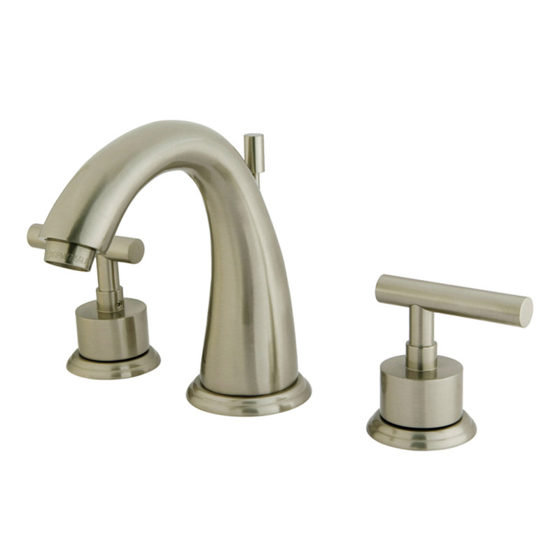 Robinet de salle de bain espacé Kingston, Nickel brossé