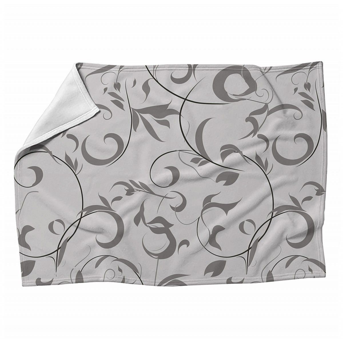 VisionDecor Floral pattern Fleece Throw Blanket Art Throws for Sofas