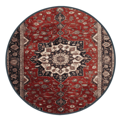 Machine Washable Persian Brown Area Rug