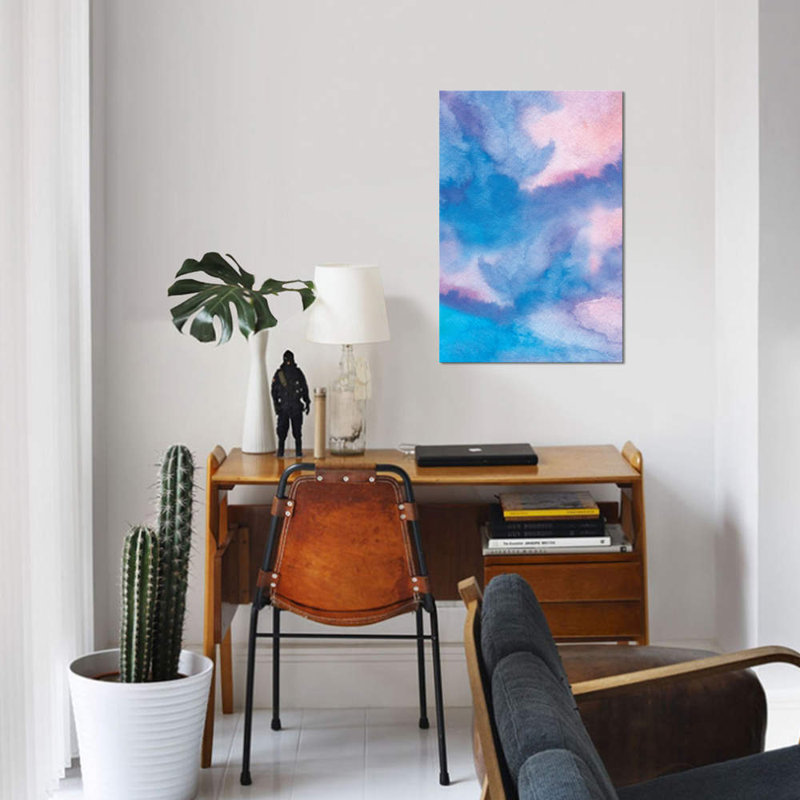 «Abstract viii» par Marco Gonzalez - Estampe numérique sur toile tendue avec châssis, H 12 po x l 8 po x P 0,75 po