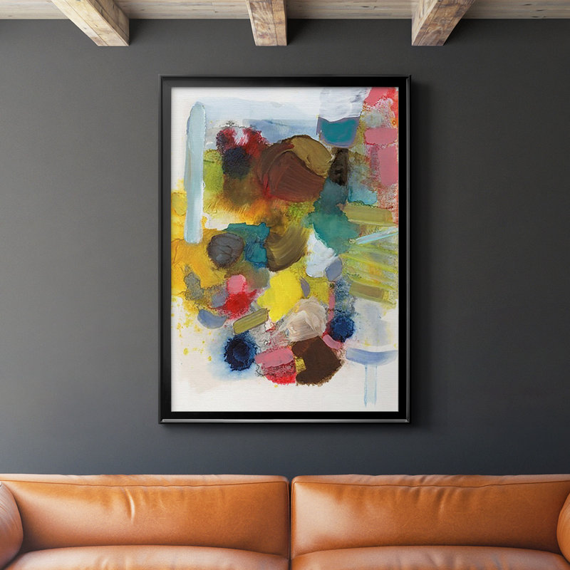 " Everything At Once I ", Picture Framed Canvas, 24.5" H x 18.5" W, Black