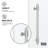 Elan Hart 56-60" W x 76" H Sliding Frameless Shower Door with 3/8" Clear Glass-98606620