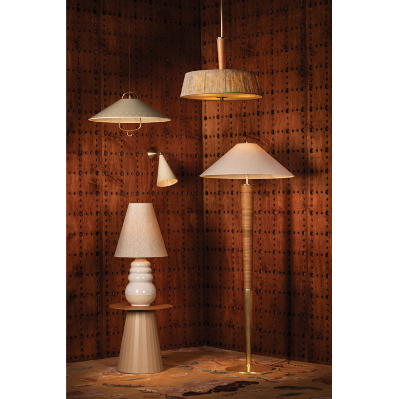 Pawley Pendant in Historic Bronze and Soft Sand by Cortney Bishop