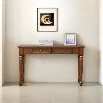 Console en bois massif de style campagne classique