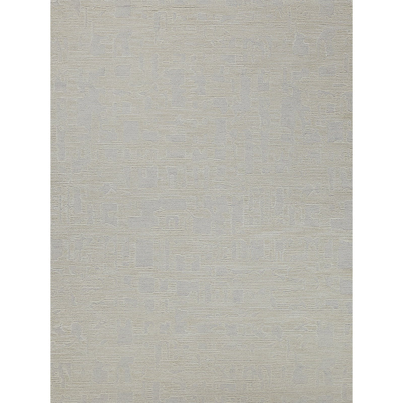 Aspen Handmade Area Rug, Silver/Ivory, Rectangle 10' x 14'