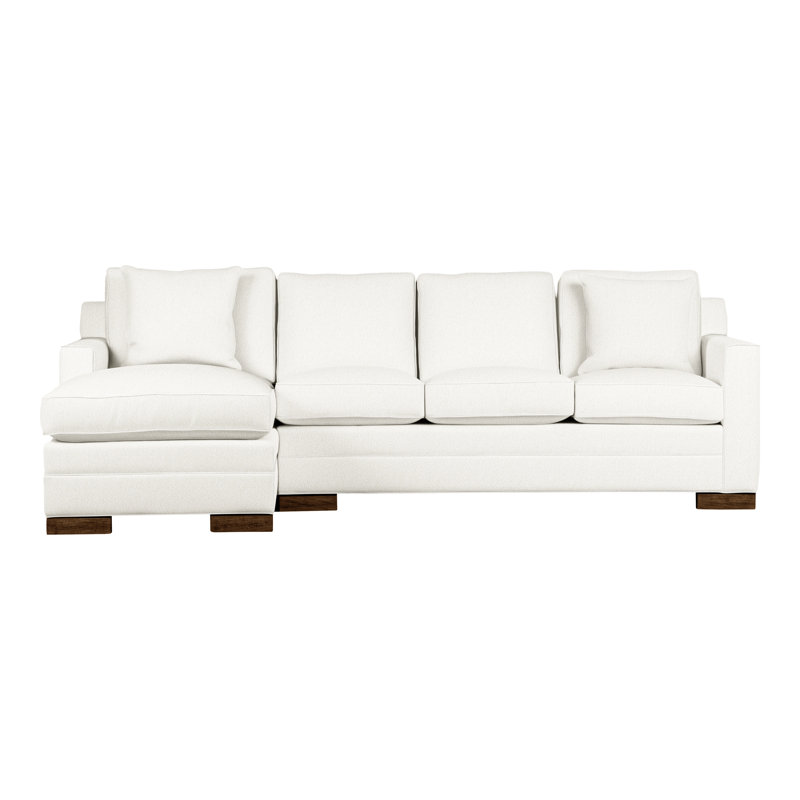 American Bungalow 2-Piece Summerton Sleep Sectional, Kennelly Snow, Havana