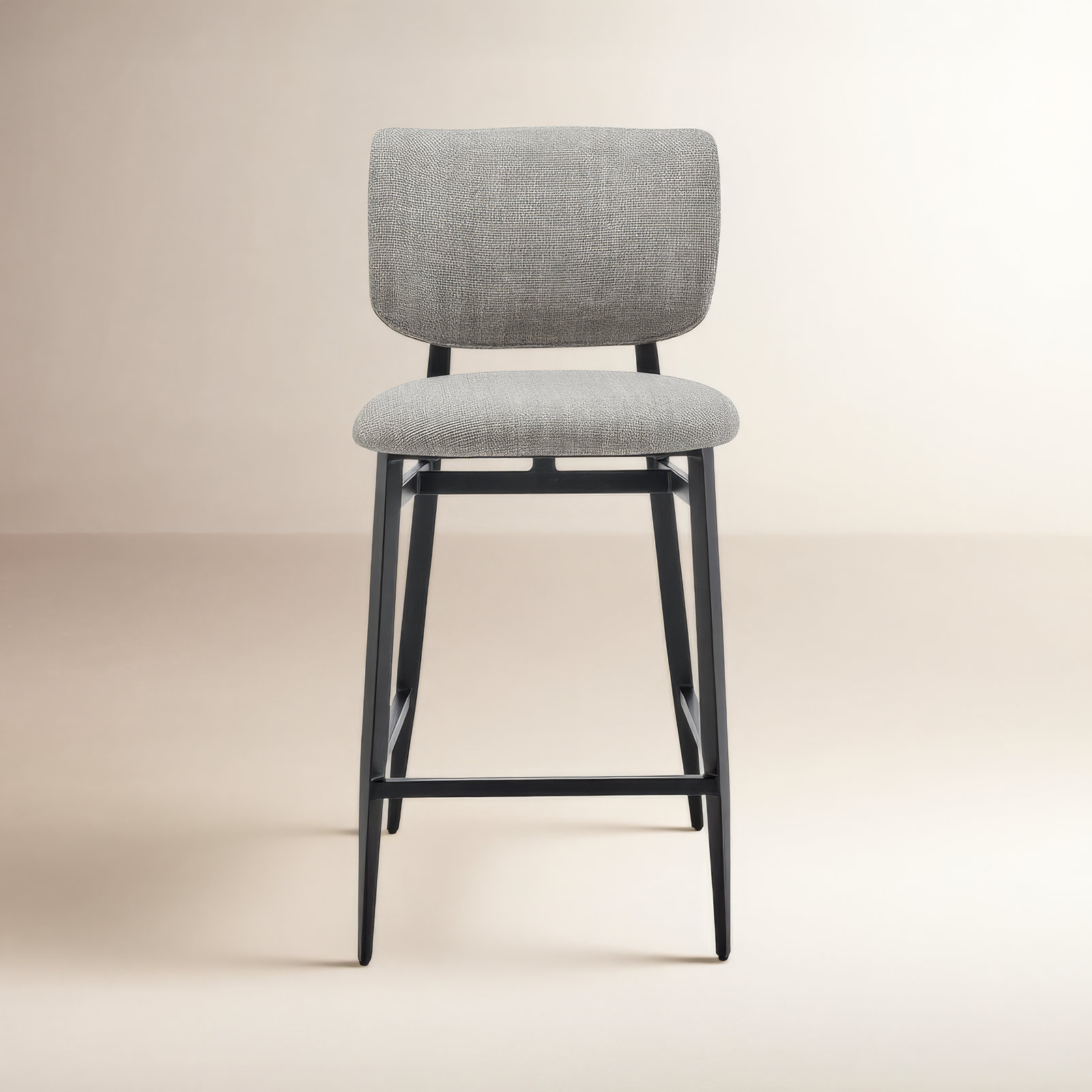 Inola Upholstered Counter Stool, Gray