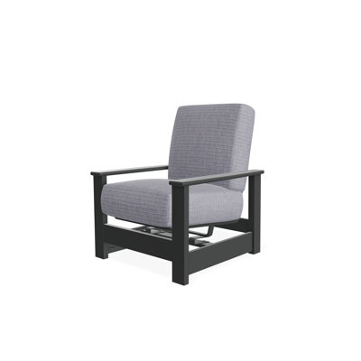 Leeward Marine Grade Polymer Deep Seating Cushion Arm Chair with Hidden Motion