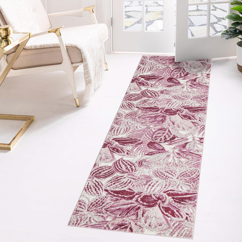 Tapis fuchsia_unique, Tapis de couloir 2 pi 7 po x 12 pi