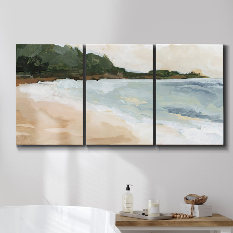 Grainstack, 1891 01 sur toile, reproduction de 3 pièces, H 60 po x l 120 po x P 2 po