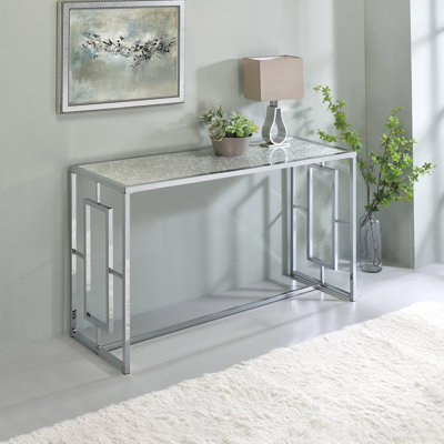 Derigo 48'' Glass Top Console Table
