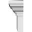 Panneau frontal traditionnel Endurathane, largeur du bas 43 po x largeur du haut 46 1/2 po x H 6 po x P 1 po, apprêté en usine-110336979