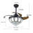 36" 4 - Blade LED Retractable Blades Ceiling Fan with Remote Control and Light Kit Included