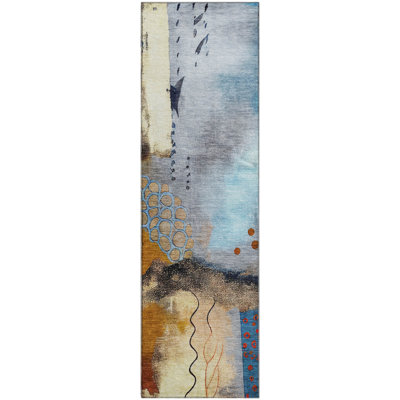 Premium Machine Washable Mayfield AMF2127 modern Rug