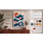 Waves and Starfish Coastal 1 Piece Wrapped Canvas Wall Art-697138792-697138799