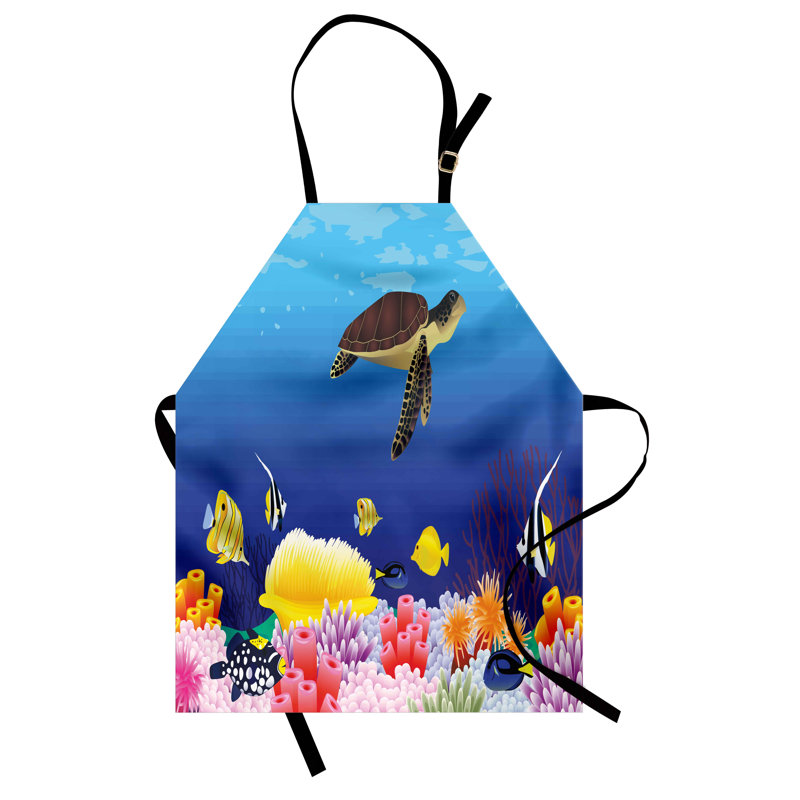 Multicolore East Urban Home Ocean tablier unisexe, Deep Sealife