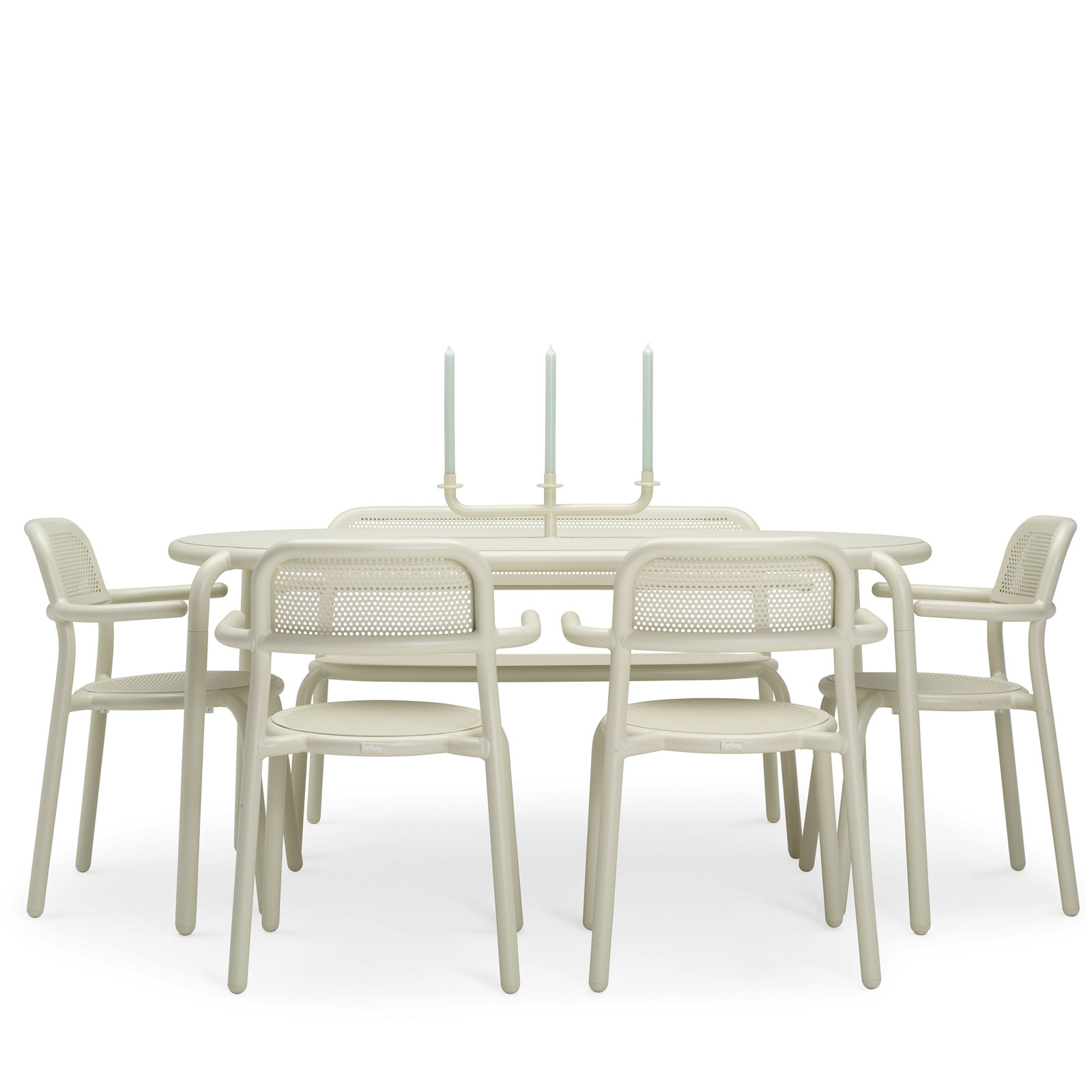 Toní Stacking Patio Dining Armchair, Desert