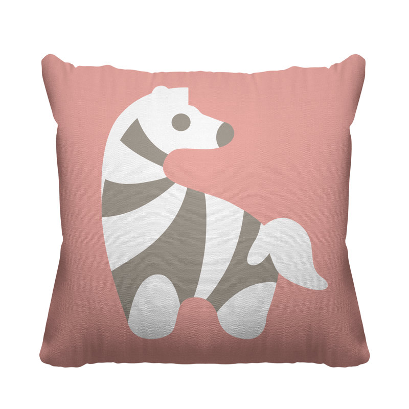 Coussin décoratif Simbi, L 17 po x H 17 po, Rose