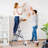 3 Step Ladder Folding Stool with Tools Tray, Wide Platform Steps, Non-Slip Feet, 330 lbs Capacity
