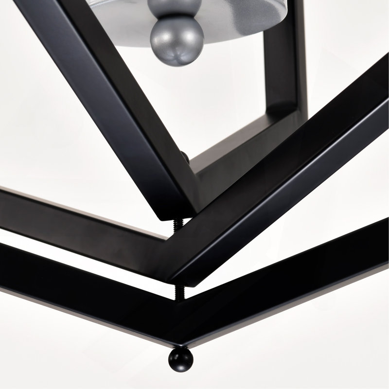 Luminaire suspendu moderne en métal 8 lumières, Argent argent