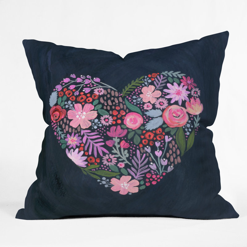 Stephanie Corfee Heart Aflutter Throw Pillow, 16" x 16"