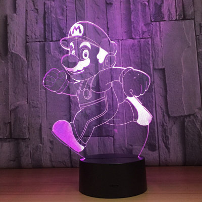 Mario Illusion LED Lamp, 3D Light Experience