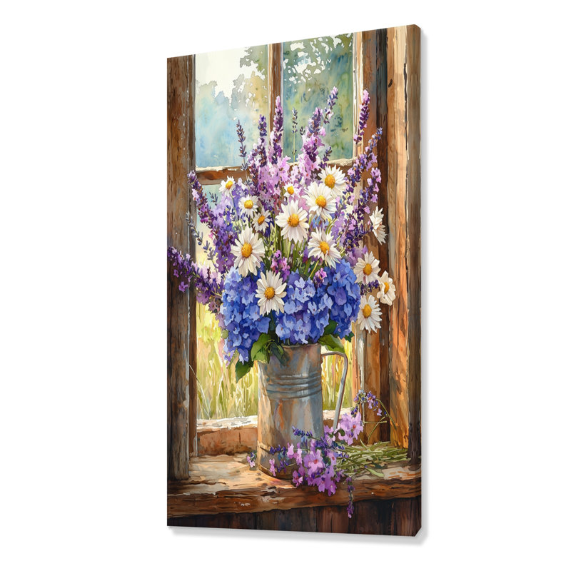 Jaeonna - impression sur toile florale, H 60 po x l 28 po, Toile tendue, Ne s’applique pas