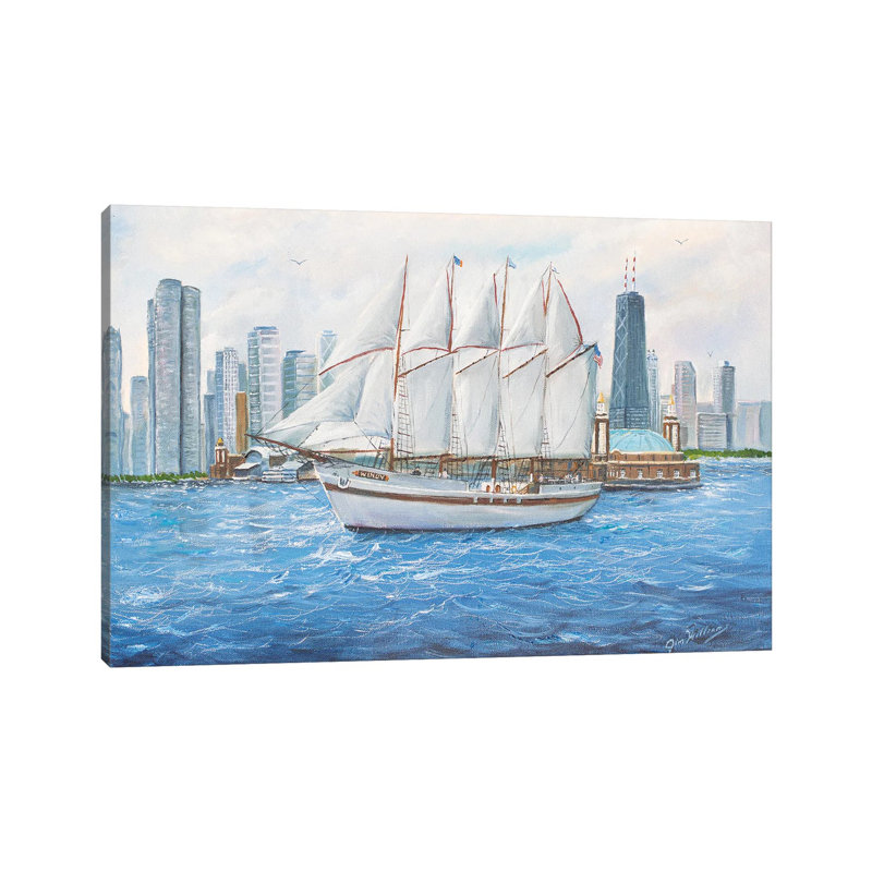 The Windy 1 Piece Wrapped Canvas Painting, 20.32 cm H x 30.48 cm W