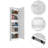 Cassidy Rectangle Tall Shoe Cabinet with Mirror Wengue-88958256