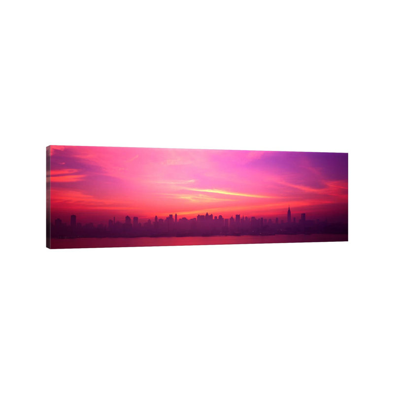 Skyline, NYC, New York City, New York State USA by Panoramic Images - Wrapped Canvas Panoramic Print
